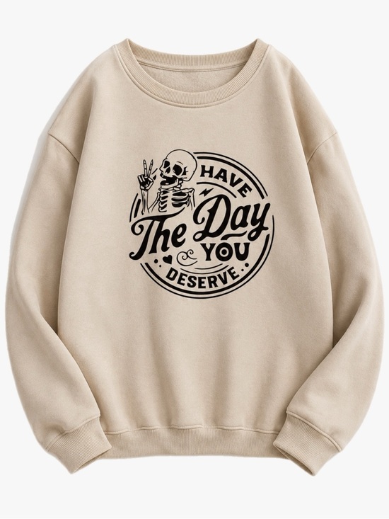 SHEIN Tops - Shein Curve Women’s Plus Size 3X Have The Day You Deserve Pullover Crewneck